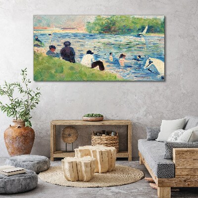 Tablou canvas O zi de vară pe râu