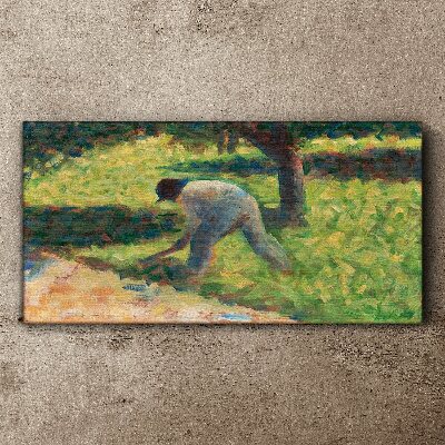 Tablou canvas Lucrând în grădină
