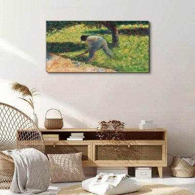 Tablou canvas Lucrând în grădină