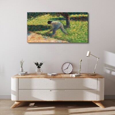 Tablou canvas Lucrând în grădină