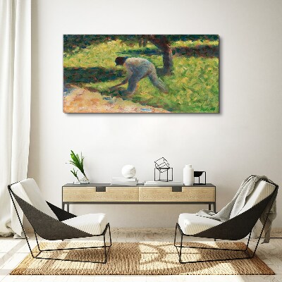 Tablou canvas Lucrând în grădină