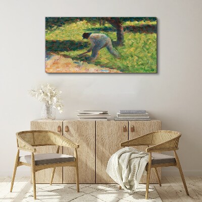 Tablou canvas Lucrând în grădină