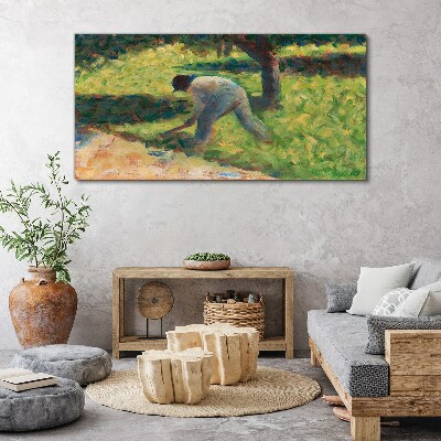 Tablou canvas Lucrând în grădină