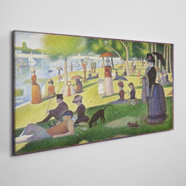 Tablou canvas Duminică după-amiază lângă râu