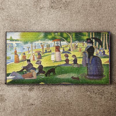 Tablou canvas Duminică după-amiază lângă râu