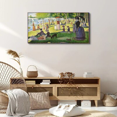 Tablou canvas Duminică după-amiază lângă râu