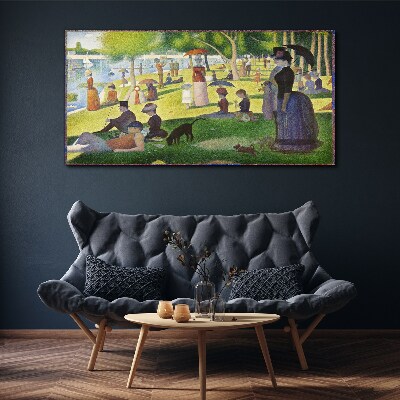 Tablou canvas Duminică după-amiază lângă râu