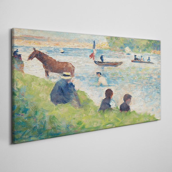 Tablou canvas După-amiază de vară pe râu