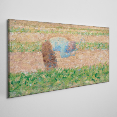 Tablou canvas Om dintr-un Hoe Seurat