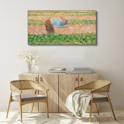 Tablou canvas Om dintr-un Hoe Seurat