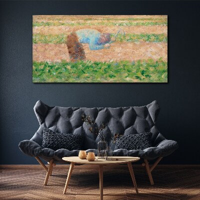 Tablou canvas Om dintr-un Hoe Seurat