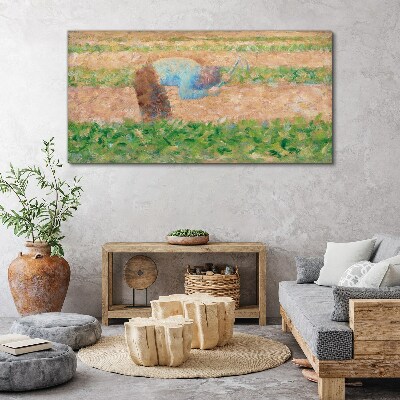 Tablou canvas Om dintr-un Hoe Seurat