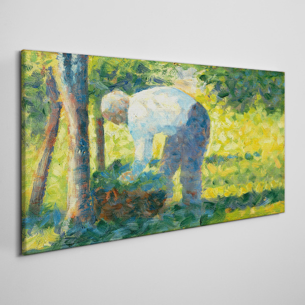 Tablou canvas Lucrând în grădină