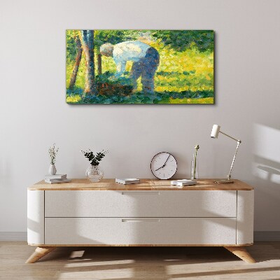 Tablou canvas Lucrând în grădină
