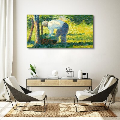 Tablou canvas Lucrând în grădină