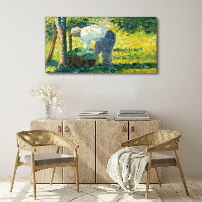 Tablou canvas Lucrând în grădină