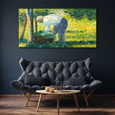 Tablou canvas Lucrând în grădină