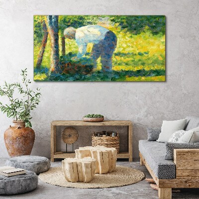 Tablou canvas Lucrând în grădină