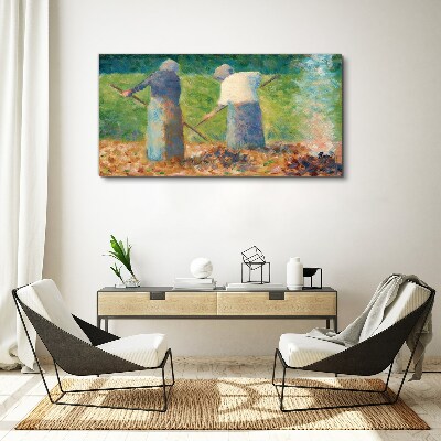Tablou canvas Femeile care lucrează în grădină
