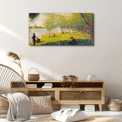 Tablou canvas O zi de vară pe râu