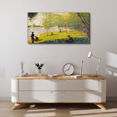 Tablou canvas O zi de vară pe râu