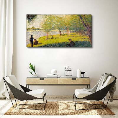 Tablou canvas O zi de vară pe râu