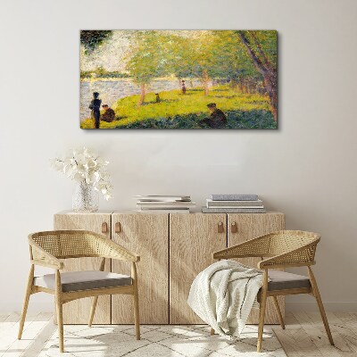 Tablou canvas O zi de vară pe râu