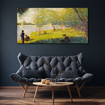 Tablou canvas O zi de vară pe râu