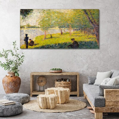Tablou canvas O zi de vară pe râu