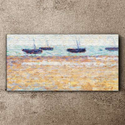 Tablou canvas Un port liniștit în culori pastelate