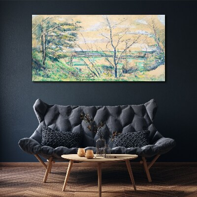Tablou canvas Un peisaj liniștit cu copaci