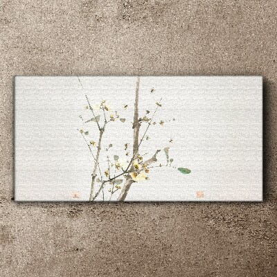 Tablou canvas O ramură florală în tonuri delicate
