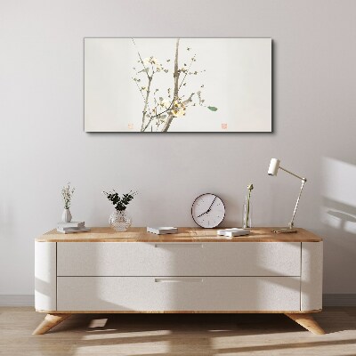 Tablou canvas O ramură florală în tonuri delicate