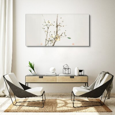Tablou canvas O ramură florală în tonuri delicate