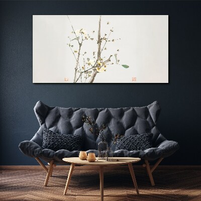 Tablou canvas O ramură florală în tonuri delicate