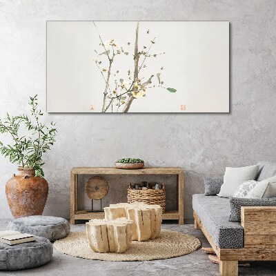 Tablou canvas O ramură florală în tonuri delicate