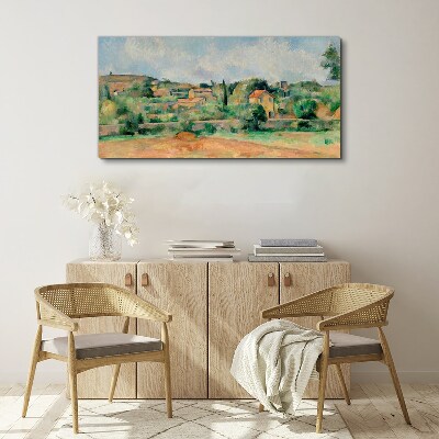 Tablou canvas Peisaj de țară în culori pastelate