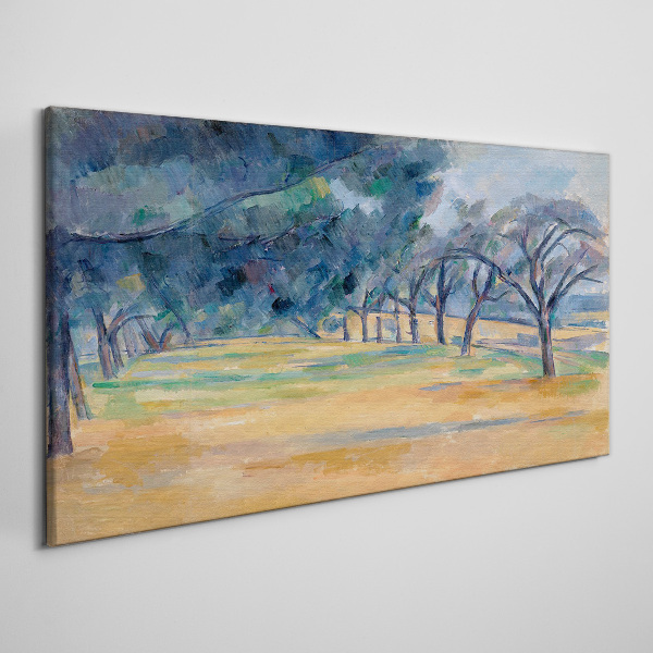 Tablou canvas Un peisaj liniștit cu copaci