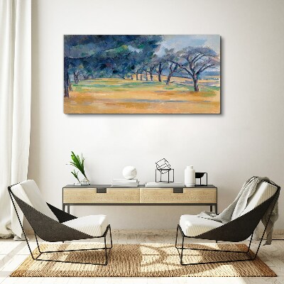 Tablou canvas Un peisaj liniștit cu copaci