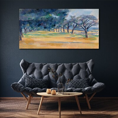 Tablou canvas Un peisaj liniștit cu copaci