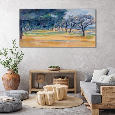Tablou canvas Un peisaj liniștit cu copaci