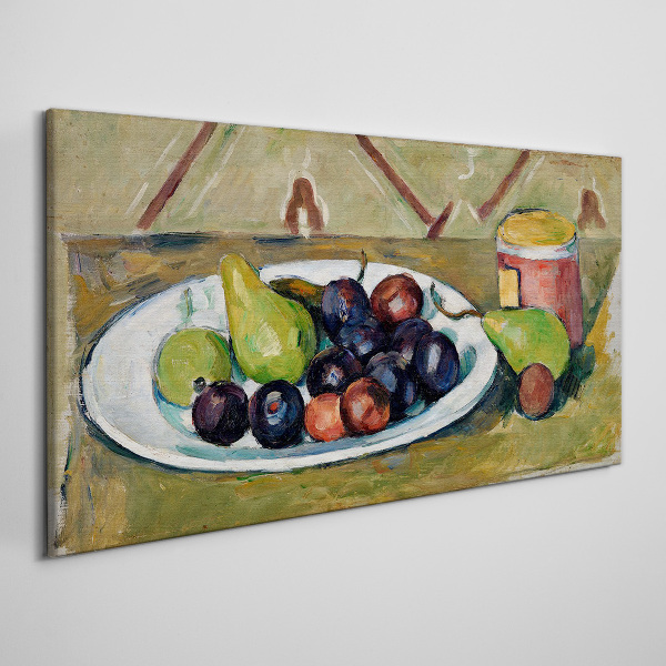 Tablou canvas Compoziție de fructe pe o farfurie