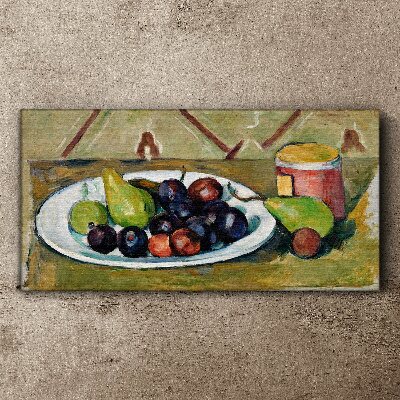Tablou canvas Compoziție de fructe pe o farfurie