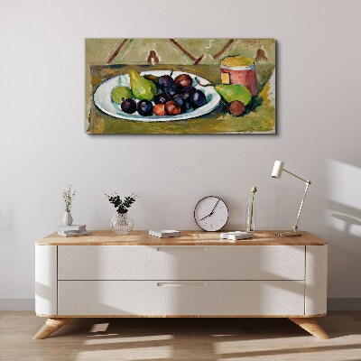 Tablou canvas Compoziție de fructe pe o farfurie