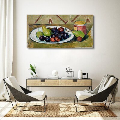 Tablou canvas Compoziție de fructe pe o farfurie