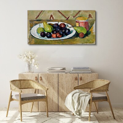 Tablou canvas Compoziție de fructe pe o farfurie