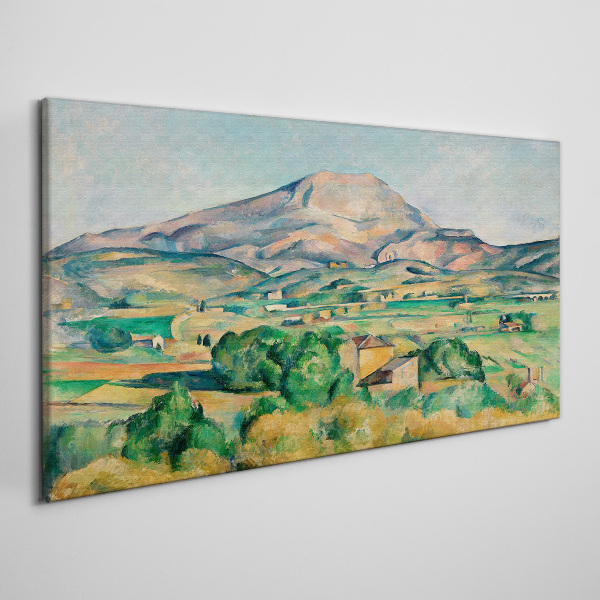 Tablou canvas Peisaj montan in culori pastelate