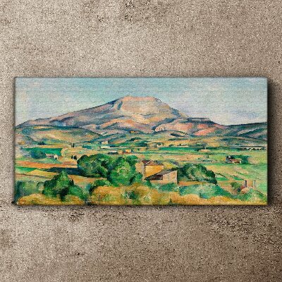 Tablou canvas Peisaj montan in culori pastelate