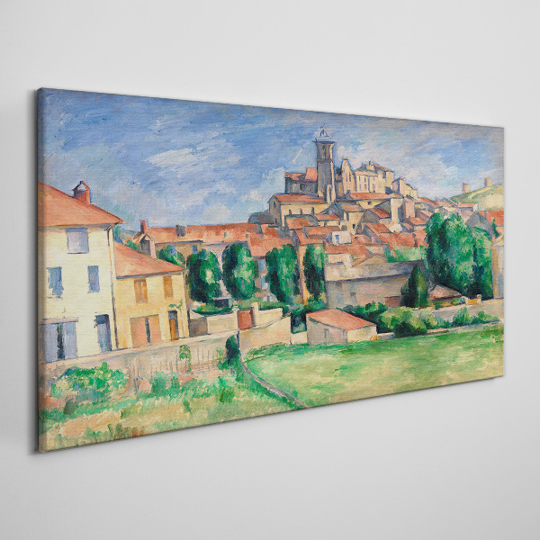 Tablou canvas Vedere a orașului cu verdeață