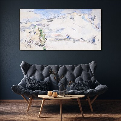 Tablou canvas Peisaj montan in nuante pastelate